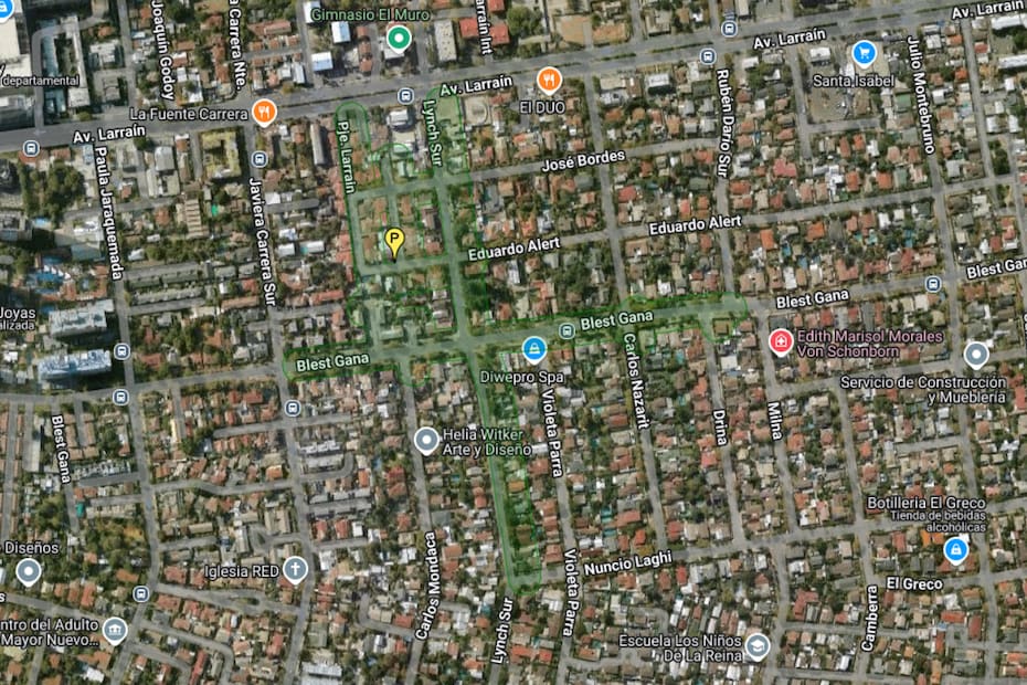 Sector afectado por el corte de agua.