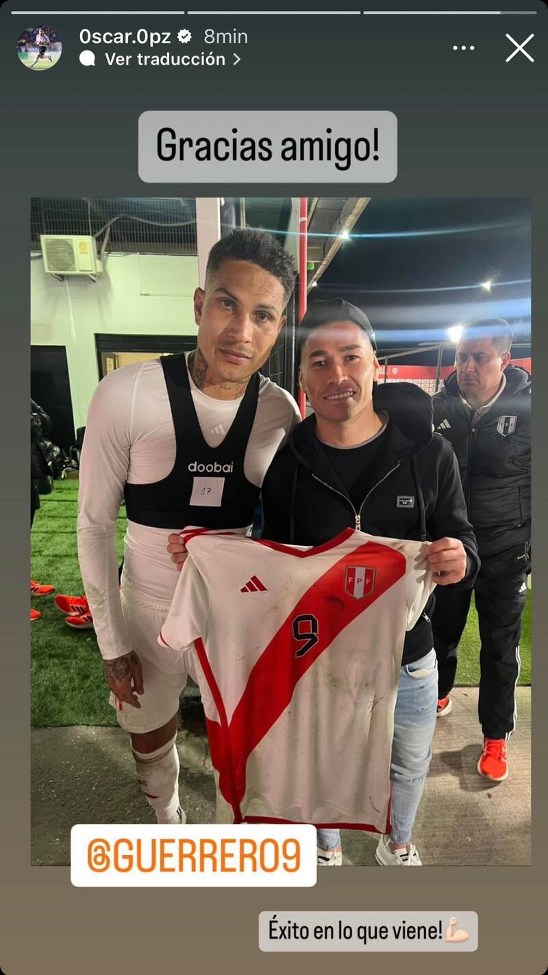 Captura historia de Instagram de Óscar Opazo (@0scar.0pz).