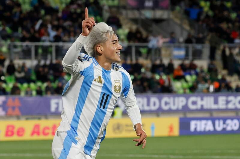 , figura de Argentina en el Mundial Sub 20. Agencia Aton