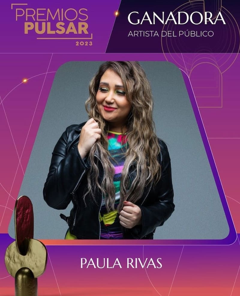 Paula Rivas fue la más galardonada de la noche. Créditos: Instagram.
