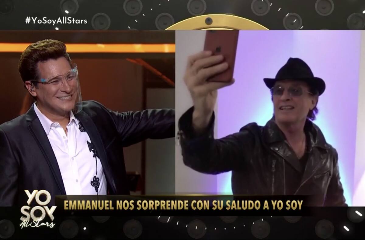 "Estoy muy contento": Imitador de Emmanuel se sonrojó al recibir especial saludo del artista en "Yo Soy All Stars"