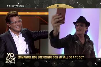 "Estoy muy contento": Imitador de Emmanuel se sonrojó al recibir especial saludo del artista en "Yo Soy All Stars"