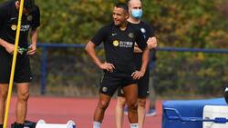 Alexis Sánchez entrenó hoy con Inter y puso en suspenso la gravedad de su lesión