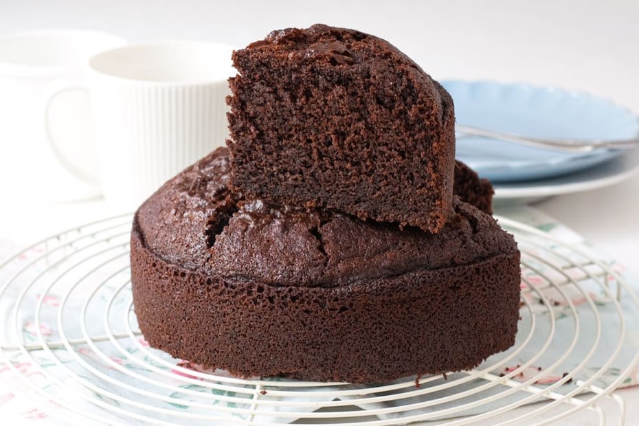 Este queque de chocolate es muy sencillo de preparar.