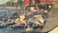 Ya se encuentran habilitadas todas las pistas en Ruta 5 en sector nudo de Quilicura tras la caída de carga de bebidas cola