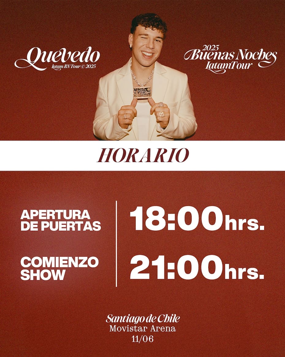 ¿A qué hora abren las puertas del concierto?