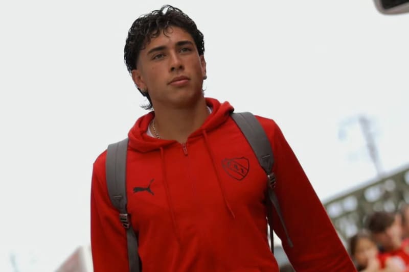 El delantero en Independiente. Foto: Independiente.