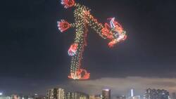 VIDEO | Impresionante show de luces en el Dragon Boat Festival de China