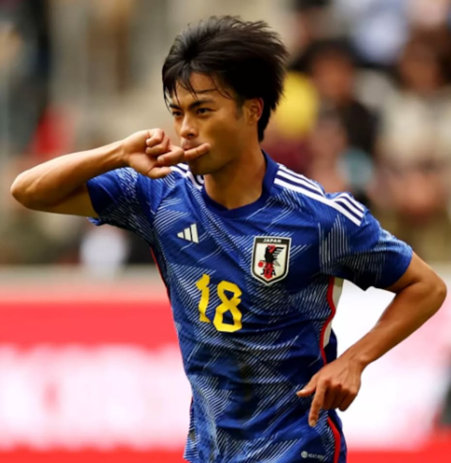 El japonés podría llegar al OM en vez de Darío Osorio. Foto: Selección de Japón.