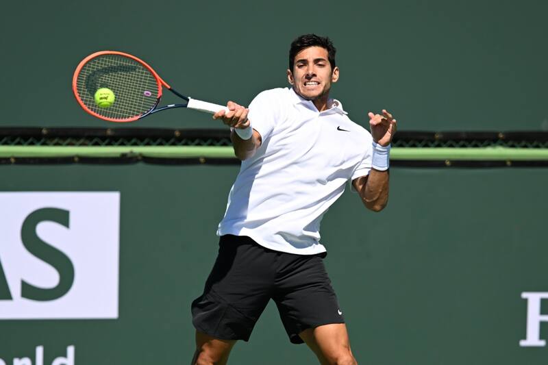 Cristian Garin tuvo una presentación más que sólida ante el noruego Casper Ruud (Foto: BNPPARIBASOPEN, Twitter)
