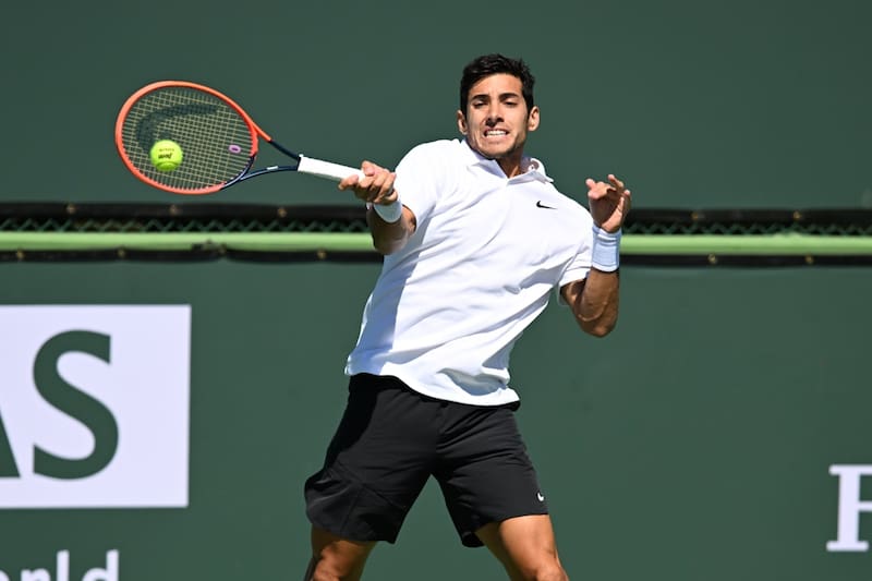 Cristian Garin brilla en Indian Wells (Foto: BNPPARIBASOPEN, Twitter)
