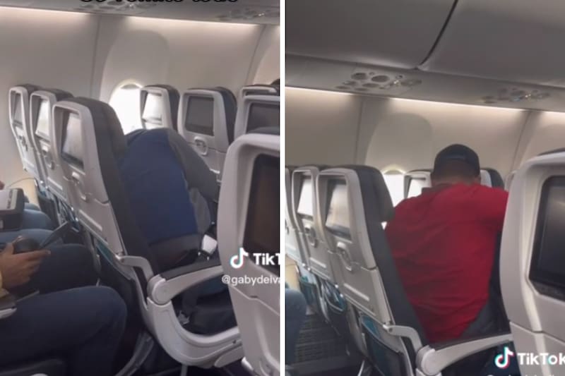 El hombre vomitó en el avión y por ello se hizo viral.