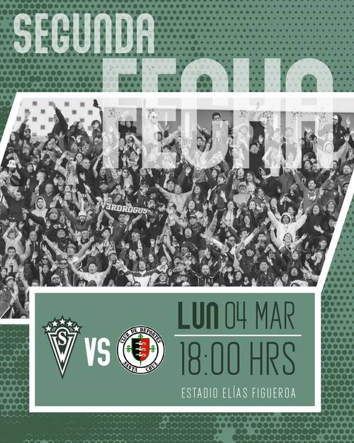 Wanderers y Santa Cruz jugarán este lunes.