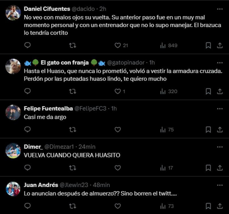 Los hinchas de la UC apoyan un retorno de Mauricio Isla al club. (Foto: Aton)