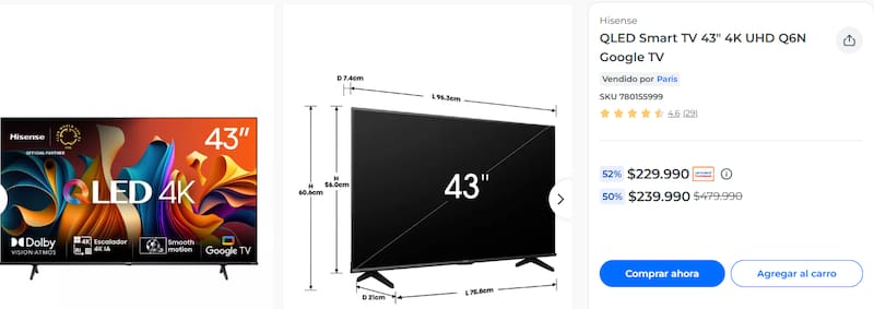 Este se puede comprar a través de la página web de Paris.