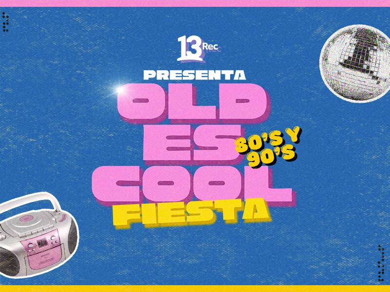 Afiche de la nostálgica fiesta organizada por Canal 13 y REC.