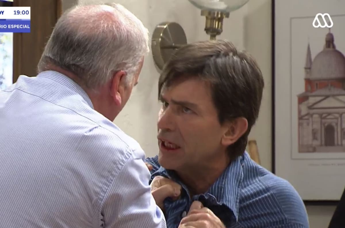 ¡Quedó la grande!: Feroz pelea entre Ricardo y Diego dejó shockeados a los fanáticos de "Verdades Ocultas"