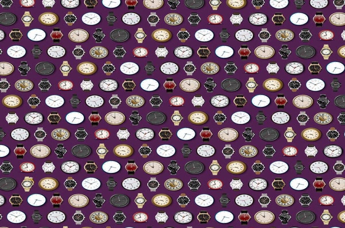 Acertijo visual: ¿Eres capaz de encontrar el anillo de compromiso entre los relojes?