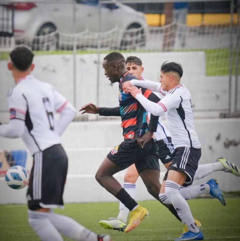 Marco Vallecilla en la visita de Cobresal a Colo Colo en el Estadio Monumental.
