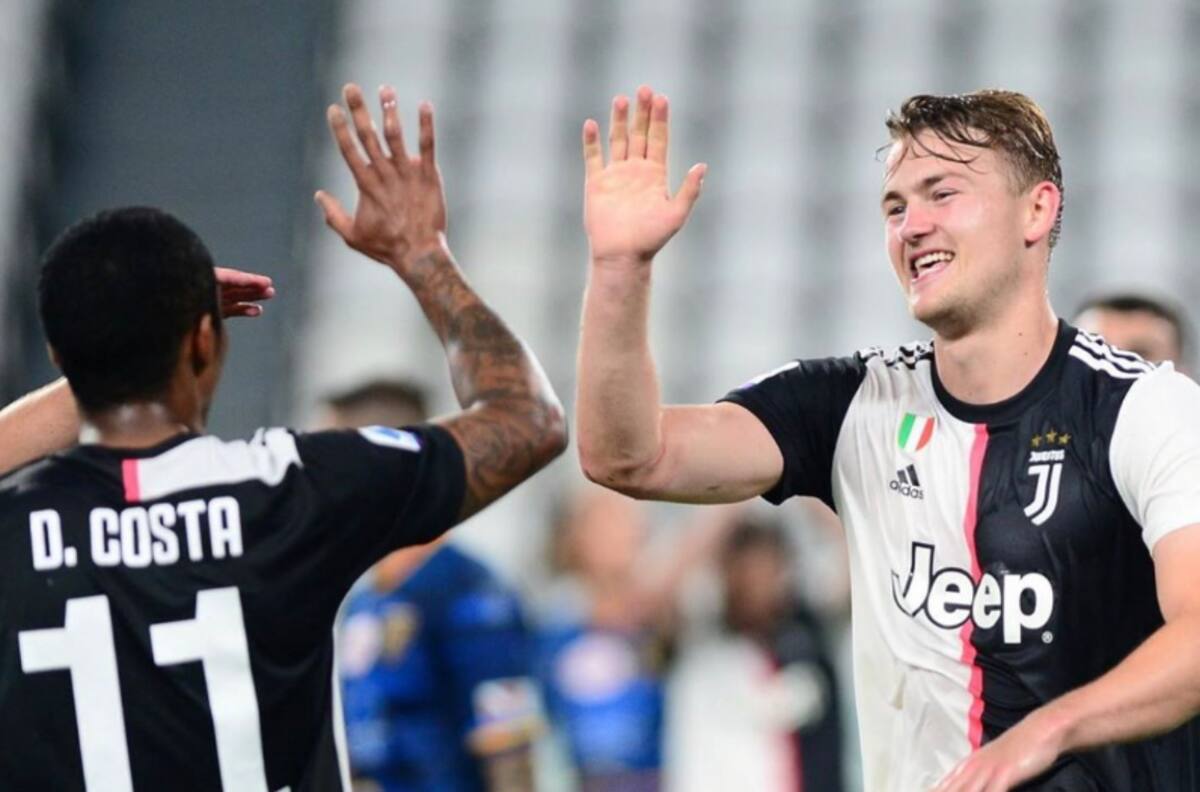 Gol de cabeza de De Ligt para cerrar la "boleta" de la Juventus