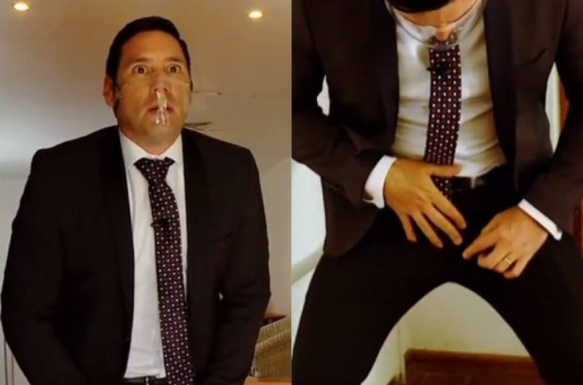 Pancho Saavedra tuvo un cómico chascarro en "Contra viento y marea"