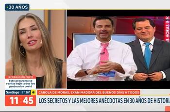 "Me tocó estar con un grande": Carola de Moras recordó a Felipe Camiroaga en su visita al "Buenos Días a Todos"