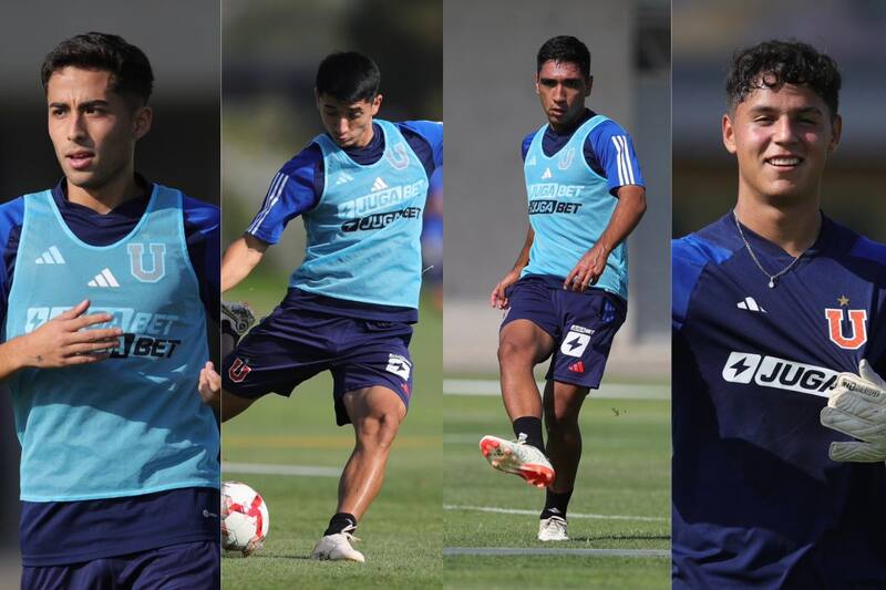Retornaron los 4 jugadores azules que estaban en el Preolímpico de Venezuela. Foto: @udechile en X.
