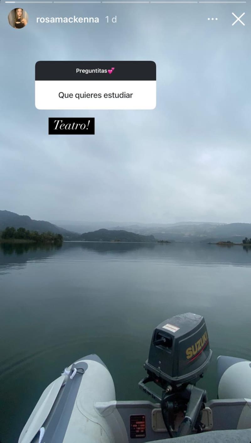 reveló por redes sociales que quiere estudiar Teatro.