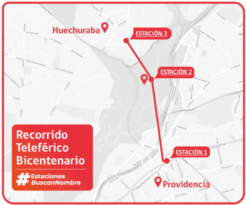 Este proyecto busca conectar cuatro comunas de la capital por medio de un recorrido de 12 minutos.