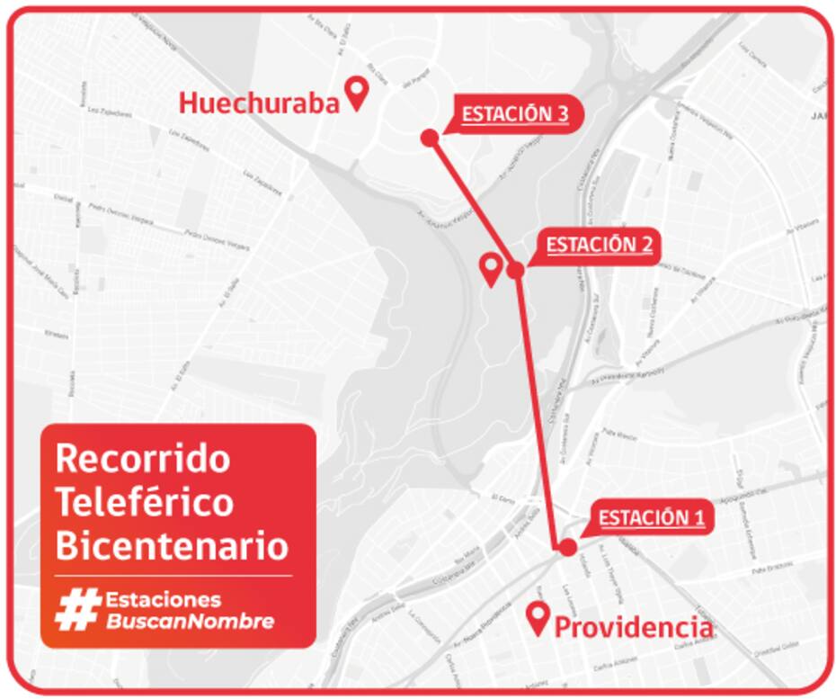 Este proyecto busca conectar cuatro comunas de la capital por medio de un recorrido de 12 minutos.