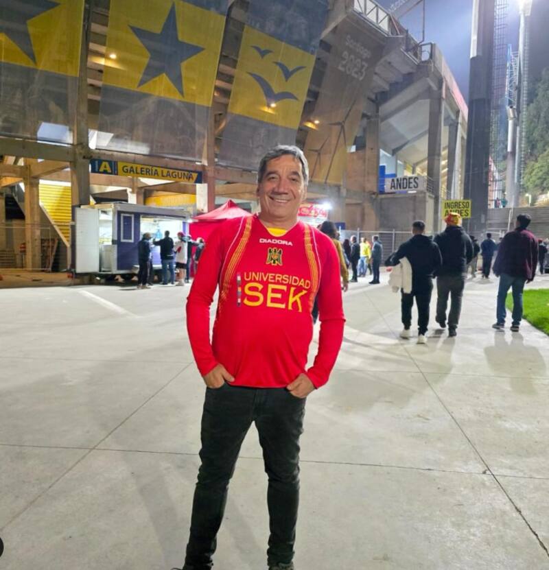 El Delegado Presidencial asistió como hincha de Unión Española al estadio Sausalito, el pasado 9 de abril, para ver el duelo por Copa Sudamericana con Once Caldas.