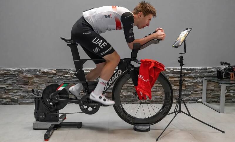 Las competencias de ciclismo virtual son cada vez más masivas, incluso hay circuitos internacionales. (Imagen MyWhoosh.com)