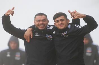 VIDEO| Goles y felicidad de Pablo Solari: Así fue el último entrenamiento de Colo Colo en Argentina