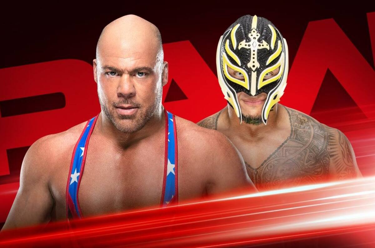 WWE: Rey Mysterio vs Kurt Angle se toman la última noche de RAW previo a Wrestlemania