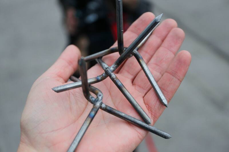 Miguelitos utilizados en marco del millonario robo a Brinks.