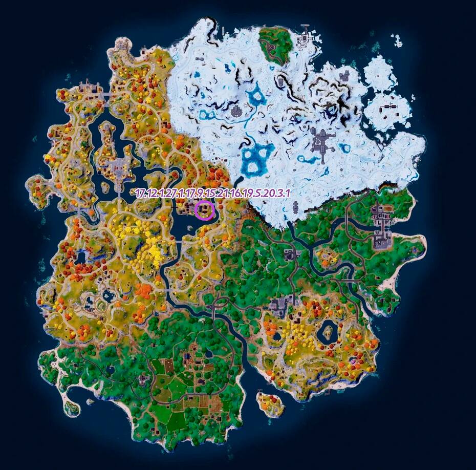 Esta es la ubicación del primer día. Créditos: Tecno Game - Epic Games