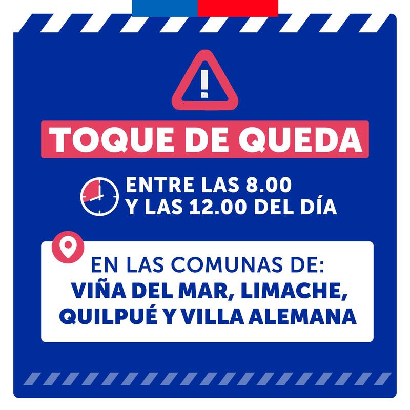 La medida regirá en Limache, Quilpué, Villa Alemana y Viña del Mar.