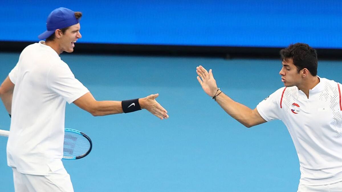 Jarry y Garín le dan el dobles a Chile ante Francia en la ATP Cup
