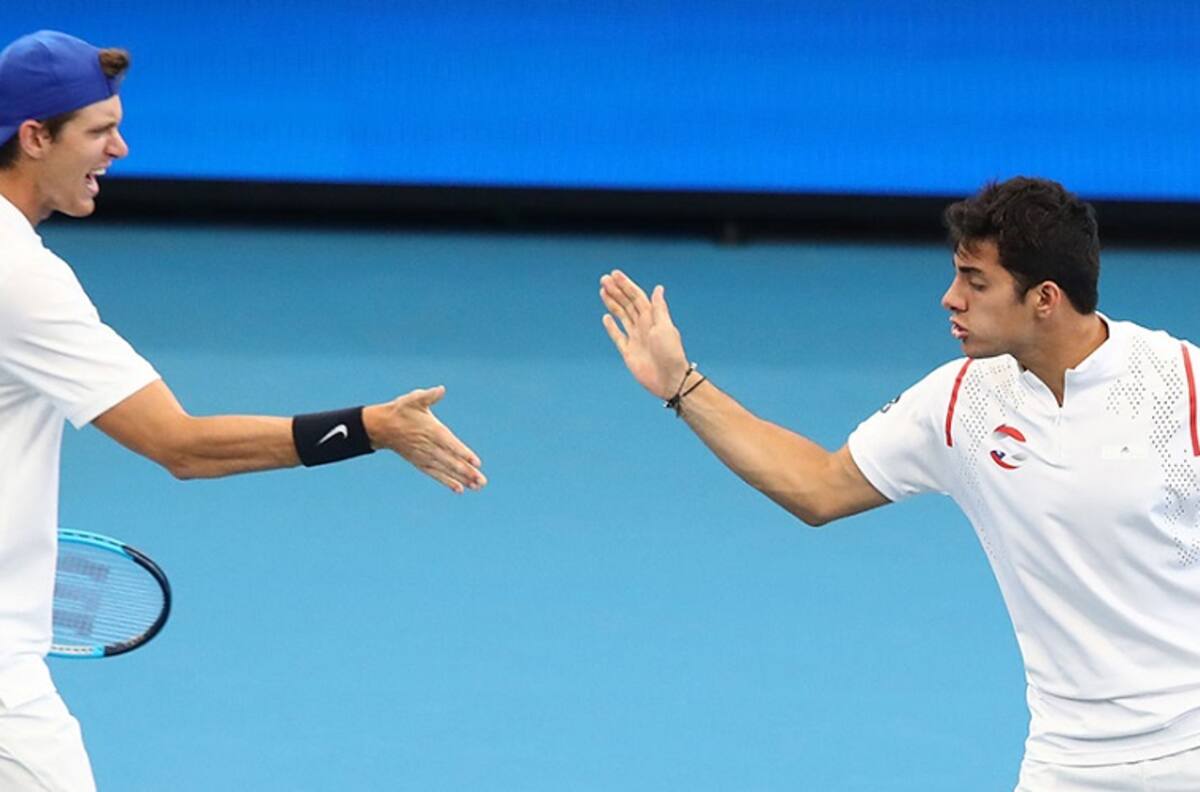 Jarry y Garín le dan el dobles a Chile ante Francia en la ATP Cup