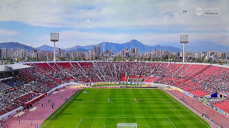 no logró llenar el Estadio Nacional contra Deportes Limache. Foto: Captura de TNT Sports.