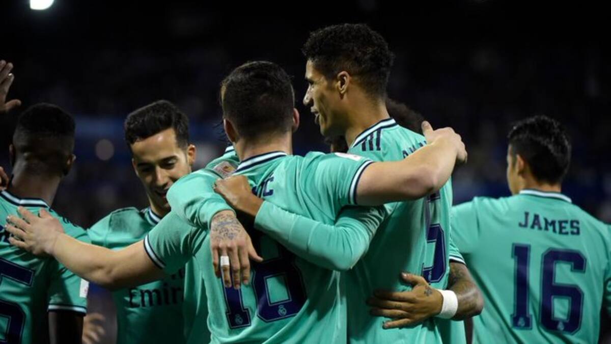 Varane abrió el marcador para el Real Madrid en la Copa del Rey