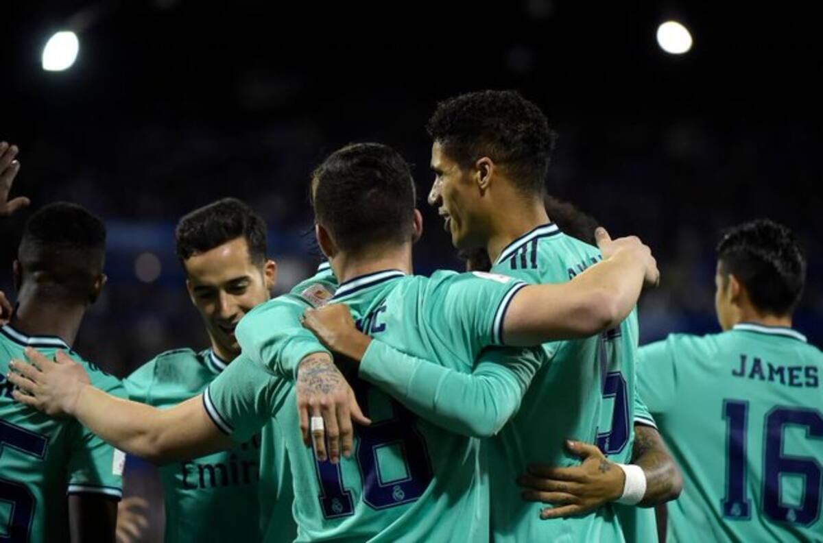 Varane abrió el marcador para el Real Madrid en la Copa del Rey
