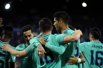 Varane abrió el marcador para el Real Madrid en la Copa del Rey