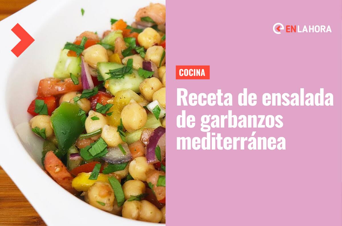 Receta de ensalada mediterránea de garbanzos: Rica, nutritiva y muy fácil de hacer en casa