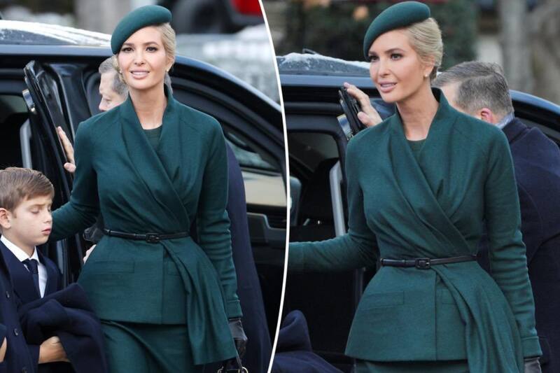 Así lució la hija de Donald Trump en la investidura de su padre.