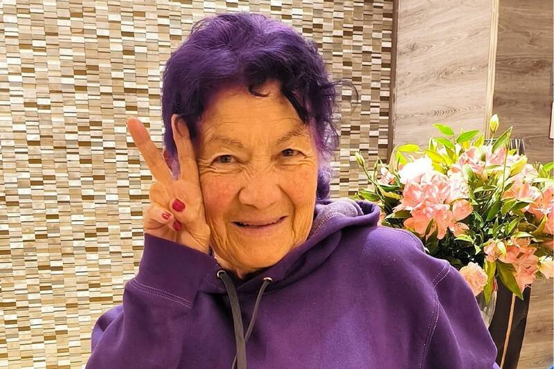 Mónica Ramos en su llegada a Chile