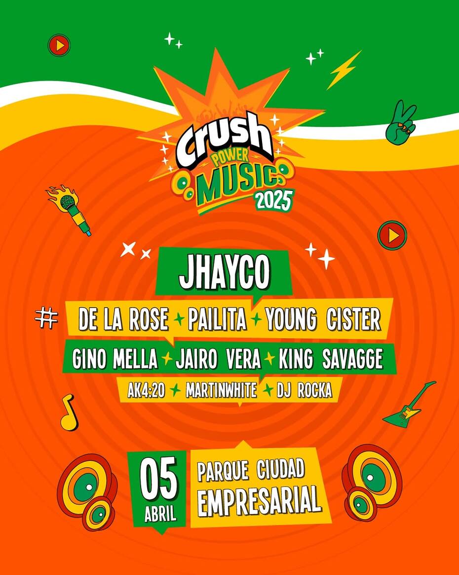 Jhayco, Pailita y De La Rose encabezan el festival musical.