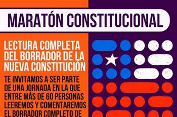 Maratón Constitucional: Realizan jornada de lectura completa del borrador de Nueva Constitución