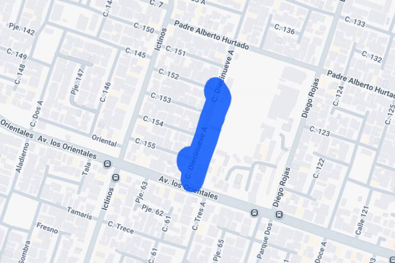 En este sector de la comuna, el corte de luz se extenderá por siete horas. Créditos: Enel.