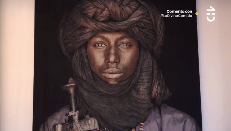 Uno de los cuadros de su casa. Foto: CHV.